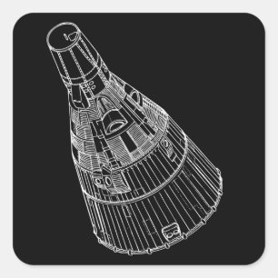 Gemini Capsule Vierkante Sticker