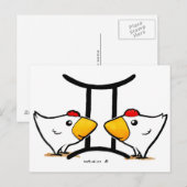 Gemini Chickens Briefkaart (Voorkant / Achterkant)