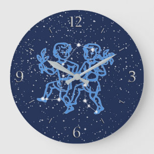 Gemini Constellation and Zodiac Sign with Stars Grote Klok