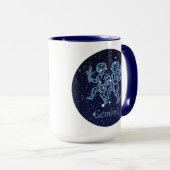 Gemini Constellation and Zodiac Sign with Stars Mok (Voorkant rechts)
