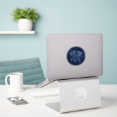 Gemini Constellation and Zodiac Sign with Stars Sticker (Laptop op bureau)