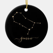 Gemini Constellation Ceramic Ornament (Voorkant)
