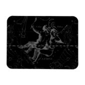 Gemini Constellation Map Engraving by Hevelius Magneet (Horizontaal)