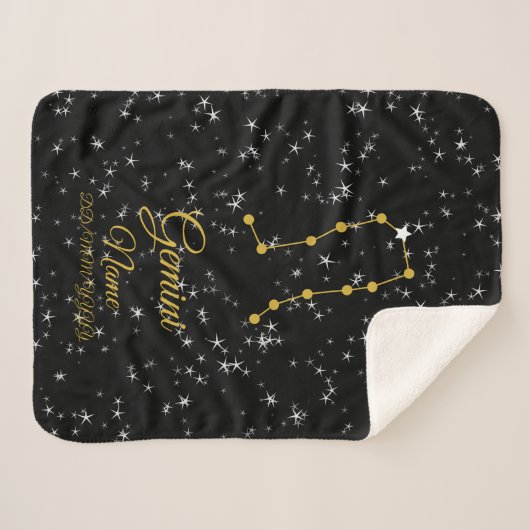 Gemini Constellation Sherpa Deken (Voorkant (horizontaal))
