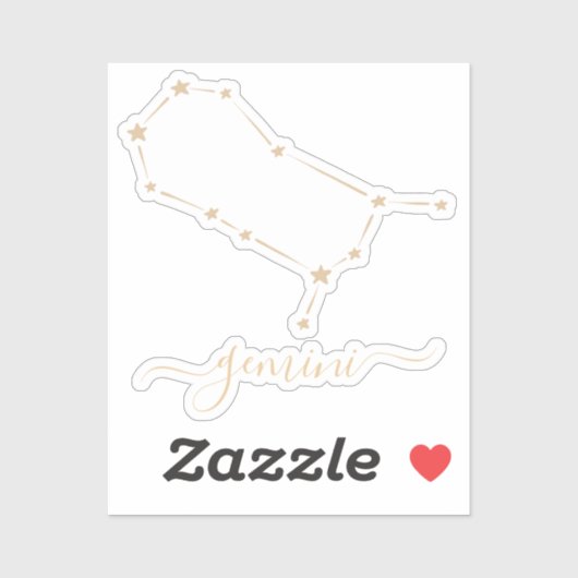 Gemini Constellation Sticker (Vel)