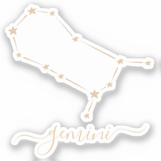 Gemini Constellation Sticker (Voorkant)