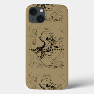 Gemini Constellation Zodiac Hevelius circa 1690 iPhone 13 Hoesje