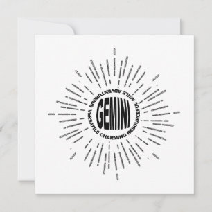 Gemini De Tweeling gelukkige Meis Verjaardag Juni Kaart