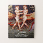 Gemini de tweeling Zodiac teken Verjaardagsfeest Legpuzzel (Verticaal)