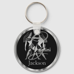 Gemini ♊ de Twins - Zodiac Sign Sleutelhanger