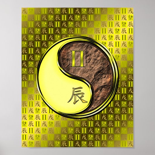 Gemini & Earth Dragon Poster (Voorkant)