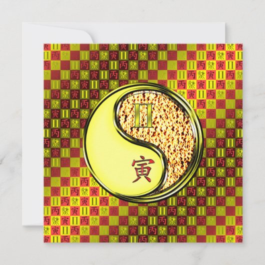 Gemini & Fire Tiger Kaart (Voorkant)