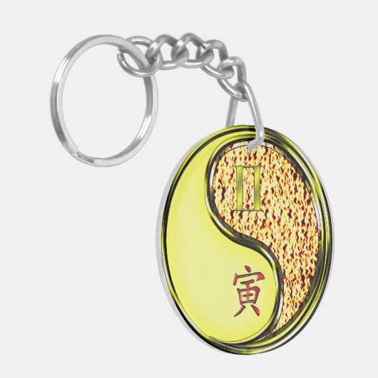 Gemini & Fire Tiger Sleutelhanger (Voorkant Links)