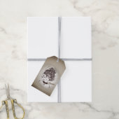 Gemini Gemaskerde Dame Zodiac Cadeaulabel (Met Touw)