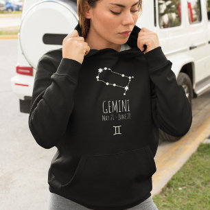 Gemini Gepersonaliseerde Zodiac Constellation Ho Hoodie