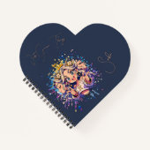 Gemini Heart Sweet 16 Custom Journal (Devant)