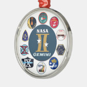 Gemini Herdenkingsdag Logo Metalen Ornament (Links)