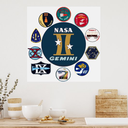 Gemini Herdenkingsdag Logo Poster (Keuken)