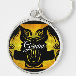 Gemini Horoscope Zodiac sign Twins Key chain Sleutelhanger