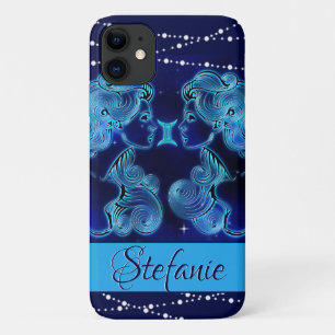Gemini in Dark Blue iPhone 11 Hoesje