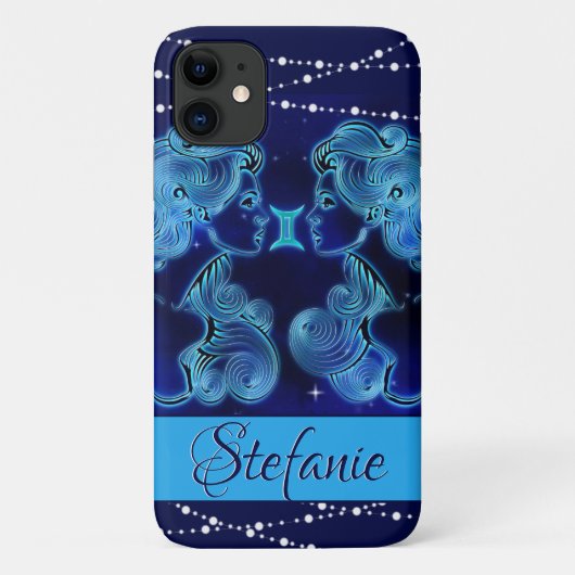Gemini in Dark Blue Case-Mate iPhone Case (Achterkant)