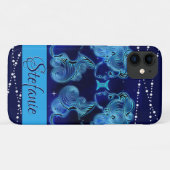 Gemini in Dark Blue Case-Mate iPhone Case (Achterkant (horizontaal))