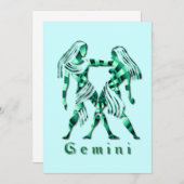 Gemini Invitation Kaart (Voorkant / Achterkant)