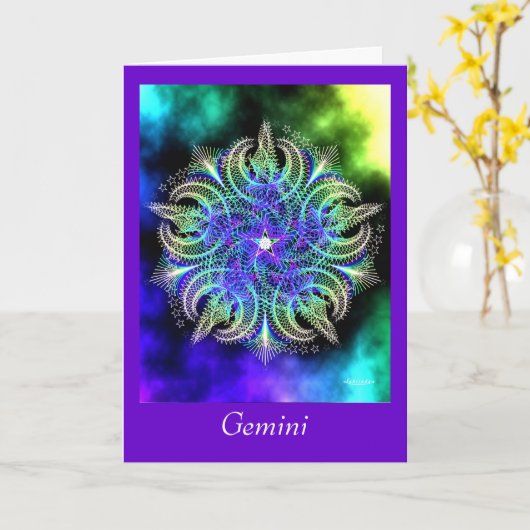 Gemini Kaart (Gele Bloem)