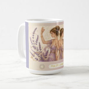 Gemini Lavendel Art Nouveau Mok