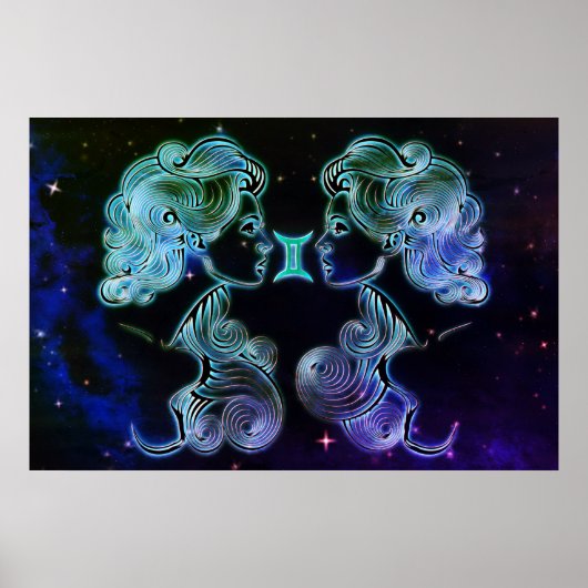 gemini les jumeaux poster zodiac (Devant)