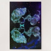 gemini les jumeaux zodiac puzzle  (Vertical)