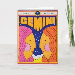 Gemini Letterpress Kaart