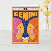 Gemini Letterpress Kaart (Gele Bloem)