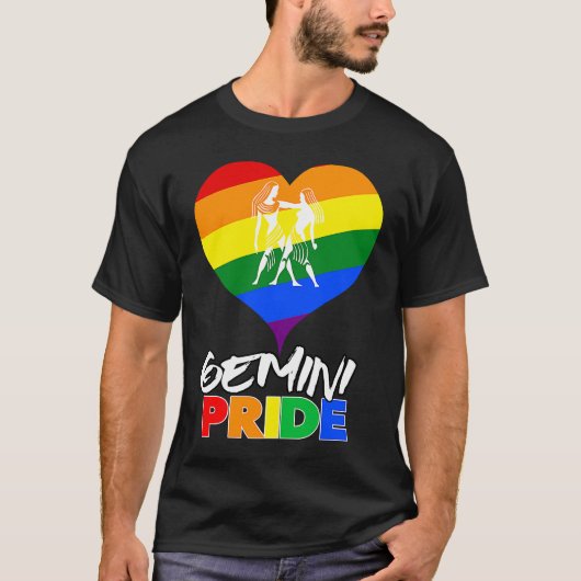 Gemini LGBT Gay Pride Awesome T-shirt (Voorkant)
