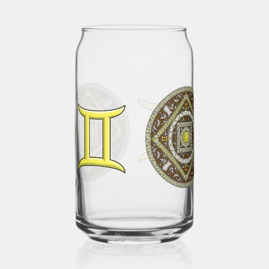 Gemini Mandala Blikvorm Glas (Rechts)