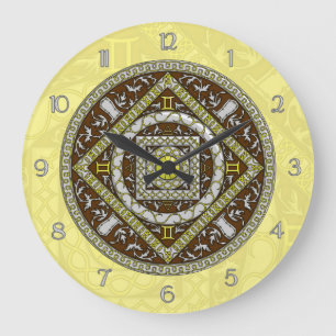 Gemini Mandala Clock Grote Klok