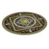 Gemini Mandala Planche à découper en verre (Coin)