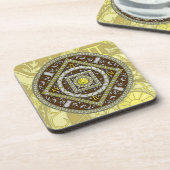Gemini Mandala Vierkante Onderzetter (Linkerzijde)