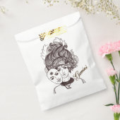 Gemini MaskLady Zodiac Rustic Bedankzakje (Gezegeld)