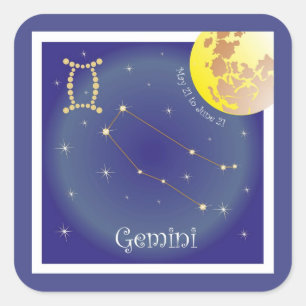 Gemini May 21 to June 21 Autocollants