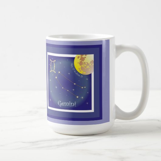 Gemini May 21 to June 21 Tasse Koffiemok (Rechts)