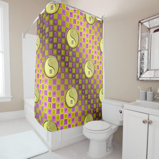 Gemini & Metal Rooster Douchegordijn (In situ)