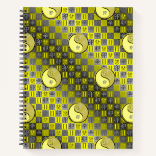 Gemini & Metalen Konijn Spiraal Notebook Notitieboek