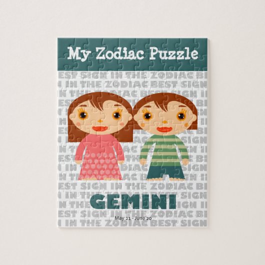 Gemini, Mon Puzzle Zodiac (Vertical)