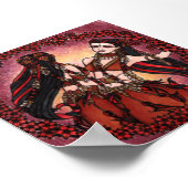 Gemini Original Belly Dance Art Poster (Coin)