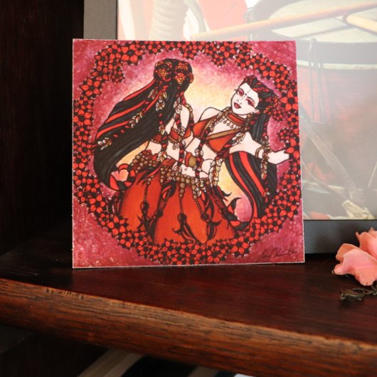 Gemini Original Belly Dance Art Poster