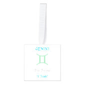 Gemini-Ornament Kubus Ornament (Voorkant)