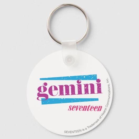 Gemini Paars Sleutelhanger (Voorkant)