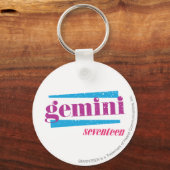 Gemini Paars Sleutelhanger (Voorkant)