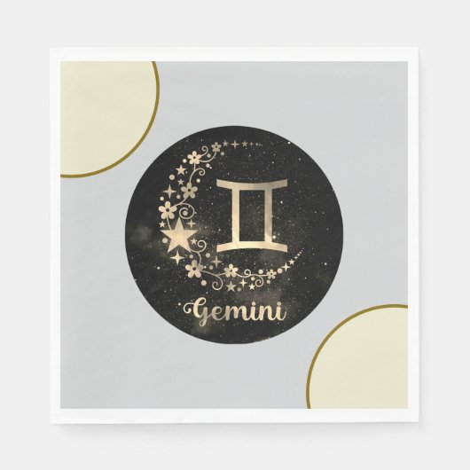 Gemini Party Napkins Servet (Voorkant)